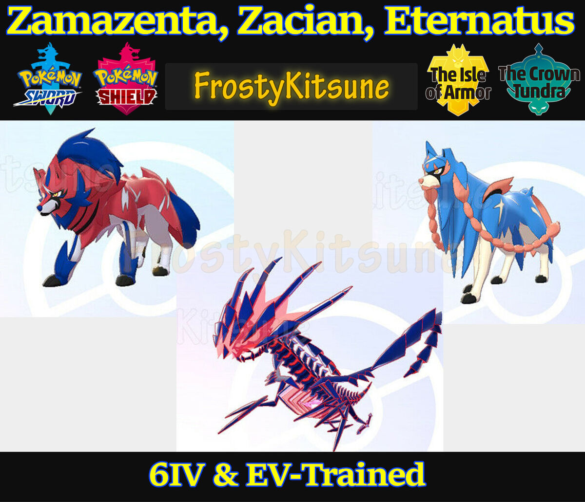 Pokemon Sword and Shield // Ultra Shiny ZACIAN ZAMAZENTA 6IV 