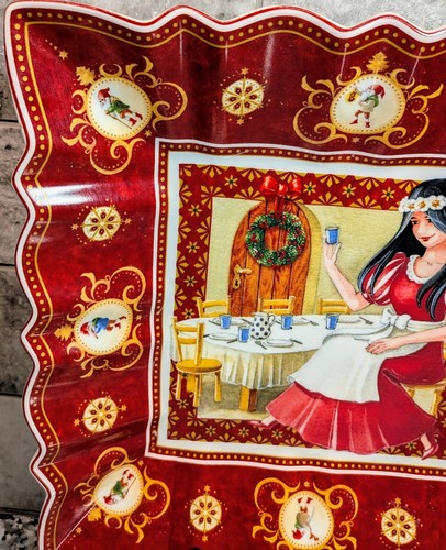 Villeroy & Boch 1748 Toy's Fantasy quadratischer Teller Weihnachtsmotiv 9" x 9" neu neuwertig - Bild 8 von 14