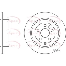 Apec Rear Brake Disc DSK2520 - OE High Quality Precision Engineered Part