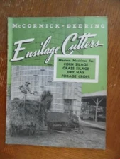 c.1943 McCormick Deering Ensilage Cutters Catalog Brochure Vintage Original IHC