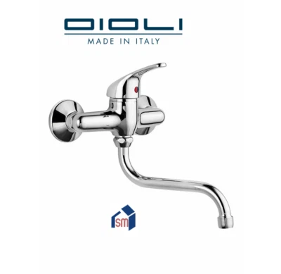 OIOLI RUBINETTERIE 4730 OIOLI EASY RUBINETTO MISCELATORE A MURO LAVELLO CUCINA PARETE CANNA S ITA