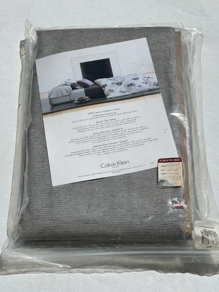 HOJA PLANA ART DECO CALVIN KLEIN ANÉMONA SHANTUNG QUEEN Foto 3 de 4