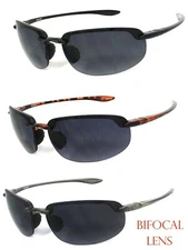 Rimless Bifocal Sunglasses Sport Sun Reader Reading Sunglasses Lightweight UV400