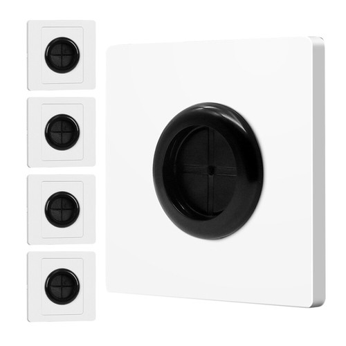 5 Pcs 5Pcs Set Blank Panel With Rubber Pad Cover Wall Plate Cable Through