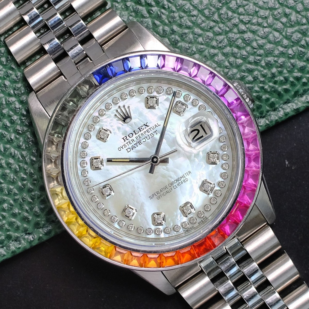 Rolex Datejust Rainbow Bezel Rolex Rainbow Rainbow Bezel Watch