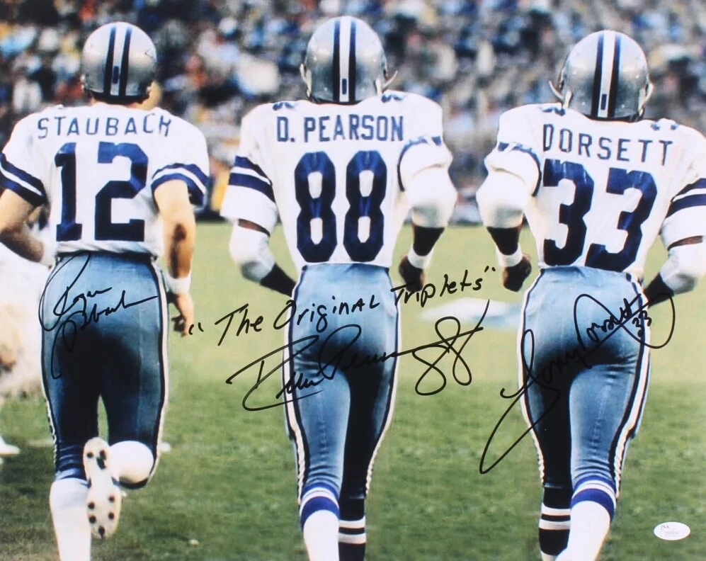 Dallas cowboys hotsell triplets autographed picture
