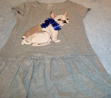 Girls size 10 - 12 Old Navy Dress with Dog on front tiered