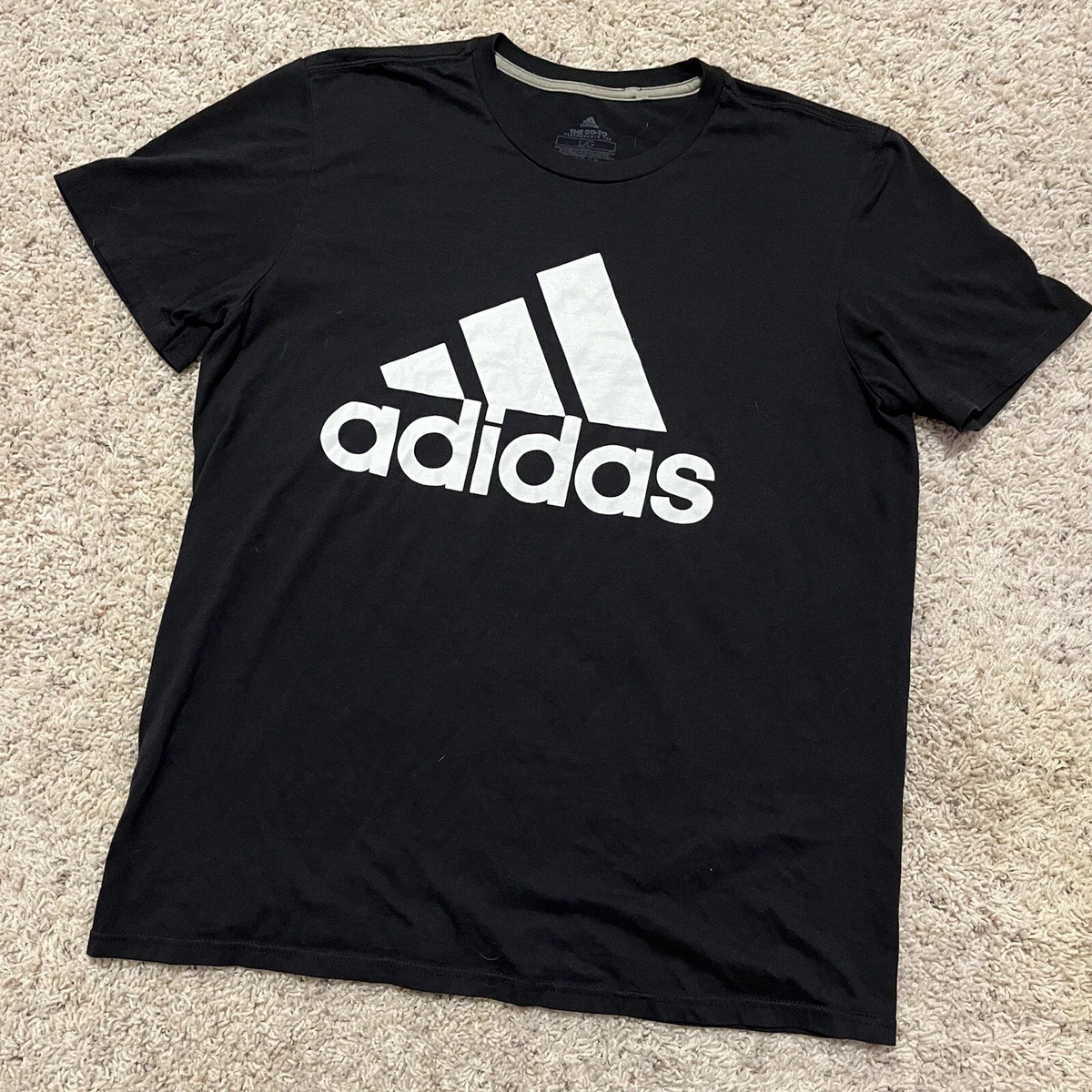 Black & best sale white adidas shirt