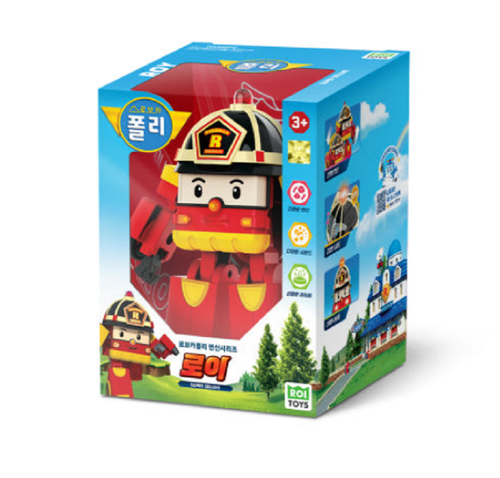 Robocar Poli Transformer Robot Super Deluxe 7 Inch Poli Roy Amber Helly - Picture 5 of 12