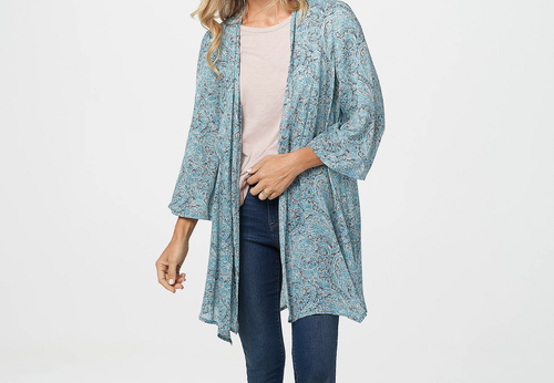 Woven Cardigan-Blue-XS-A370013-221 