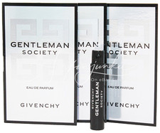 Givenchy Gentleman Society Eau de Parfum .03 oz. Vial Mini Vials 3pc Cologne