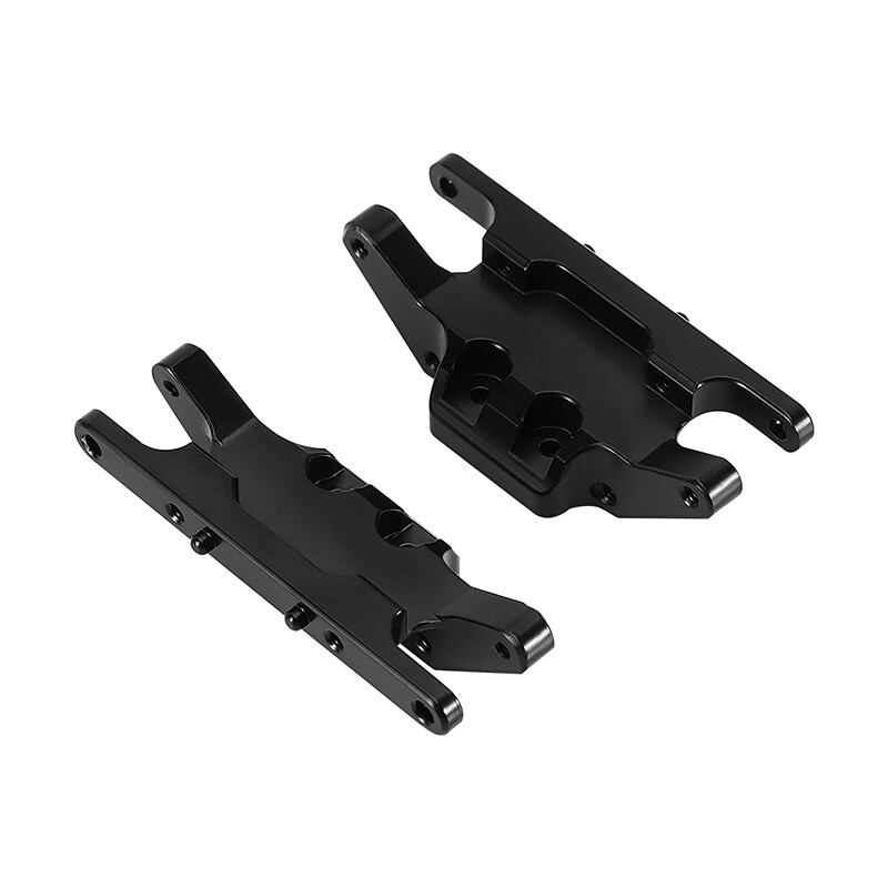 INJORA Black Coating Brass Skid Plate Transmission Mount for