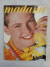 MADAME FIGARO N°12991 6/1986 MODE BROOKE SHIELDS WILANDER BECKER FORGET CARTIER