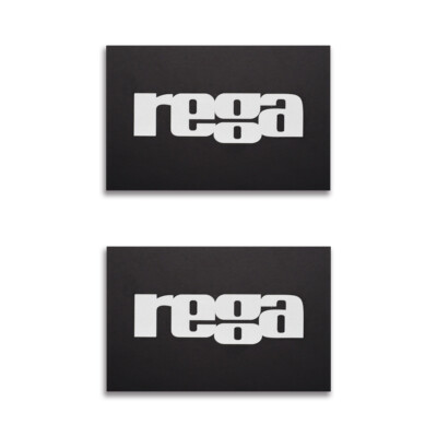 Rega Turntable Logo Badge For Dust Cover Metal 76mm(2.99'')X50.5mm(1.99'')
