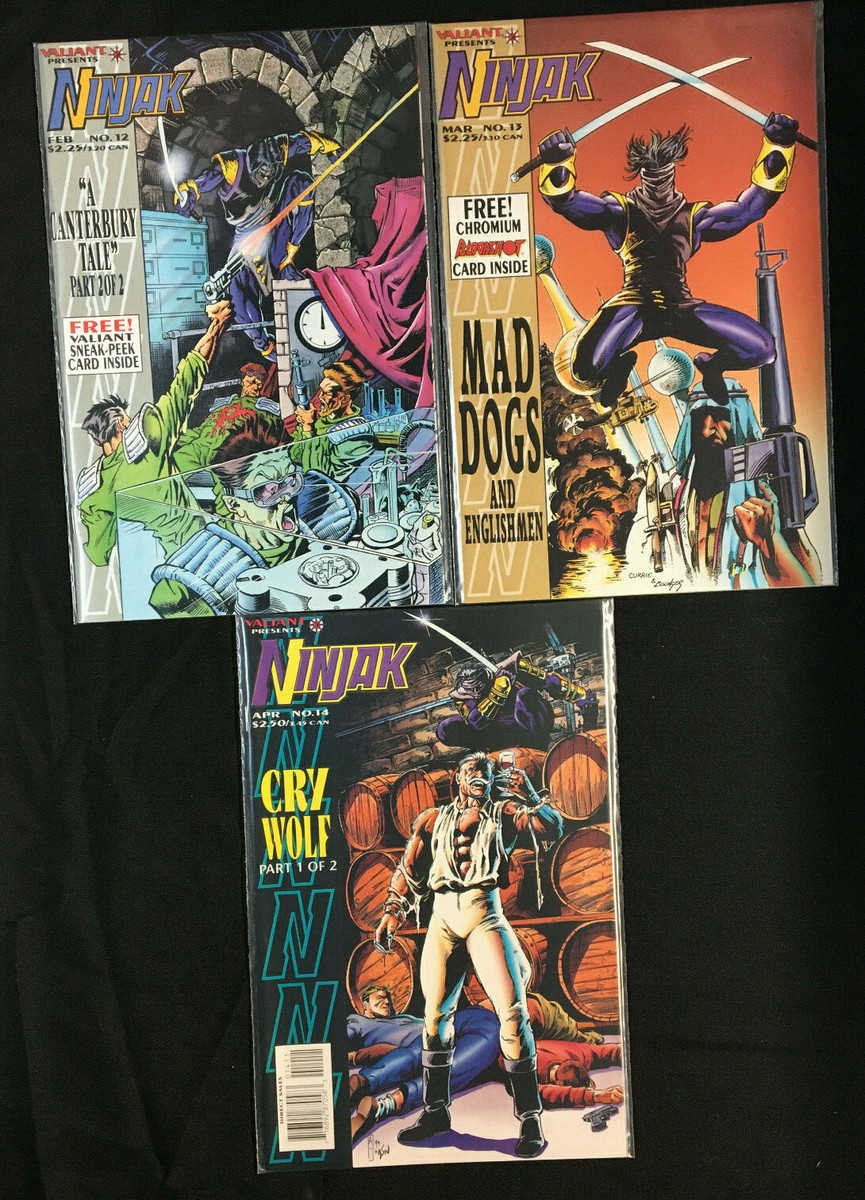 NINJAK VALIANT 16 COMICS LOT #2 + 3 SIGNED BY JOE QUESADA 1