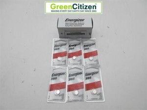 Lot of 6 Energizer 395BPZ 395 1.55V Silver Oxide Button Battery Cell