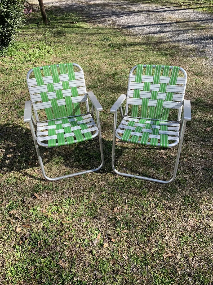 Vintage beach on sale chairs for sale