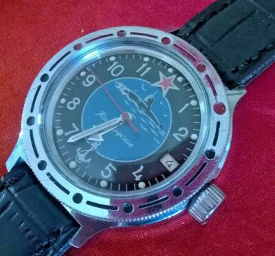  VOSTOK WOSTOK BOCTOK Komandirskie AMPHIBIE 200 Meter 659730 Edelstahl