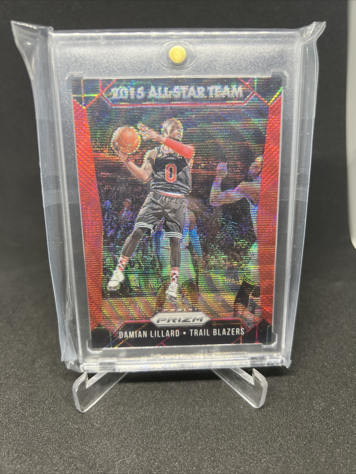 2015-16 Panini Prizm RUBY WAVE Damian Lillard ALL-STAR #/350 - TRAILBLAZERS