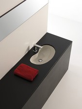 Lavandino Lavabo Sottopiano Design moderno Idea in Ceramica Bianco 60x37x20,5 cm