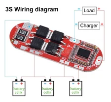 3S 25A 18650 12.6V Li-ion Lithium Battery BMS Protection Circuit Charging Board-