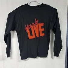 VTG Hank Live Hank Williams Jr Crew Long Sleeve Shirt XL Screen Stars Best