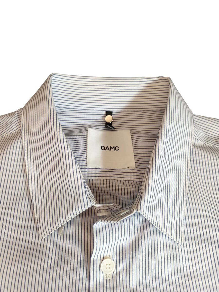 OAMC Blue Micro Striped Shirt - Size L | eBay