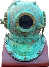 Antique Rare Diving Divers Helmet Mark V US Navy Marine Deep Sea Divers 