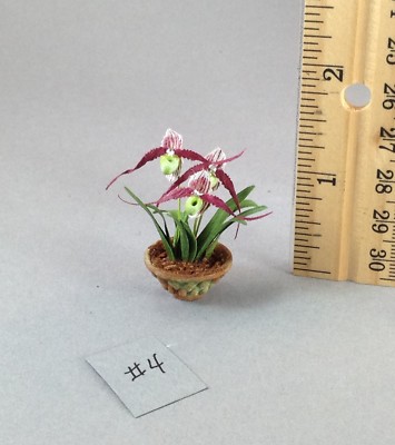 1;12 Scala Orchidea Fiore Casa Delle Bambole In Miniatura Fiore - Foto 8