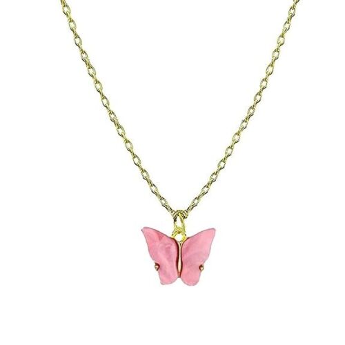 Gold Plated Style Fluttering Butterfly Pendant for Girl - Picture 1 of 2