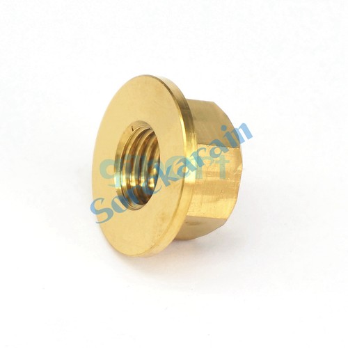 M5/M6/M8/M10/M16 GR5 Titanium Alloy Hex Screw Nuts With Flange Bicycle Motorbike - Picture 22 of 50