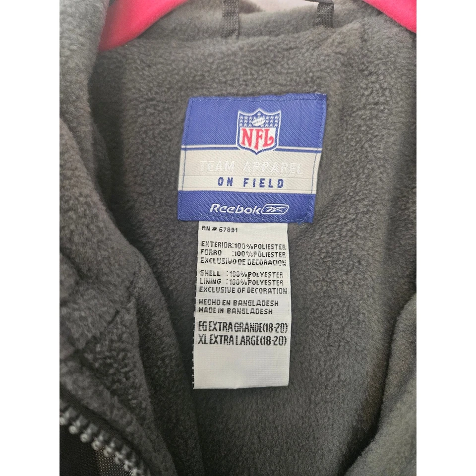 NFL reebok on field team apparel ny giants boys xl 18/20 mens medium winter coat - Image 2 of 4