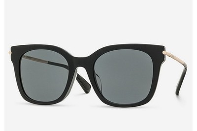 Max Mara MM0115 01A Black Gold Women's Sunglasses 53-21-140 W/Case