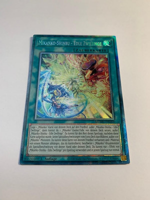 YU GI OH MIKANKO SHINBU EDLE ZWILLINGE  MZMU-DE019  COLLECTORS RARE  1.AUFLAGE