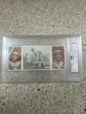 1912 Hassan T202 Edward Cicotte & Jake Stahl Guarding First  PSA 1.5