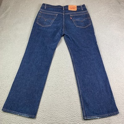 VTG Levis 517 0217 Jeans Mens 36x29 Blue Denim Bootcut Zip Fly