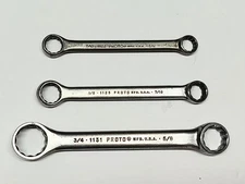 PROTO Tools (3) Double Box End Wrenches 3/8 x 7/16, 7/16 x 1/2, 3/4 x 5/8 #1131