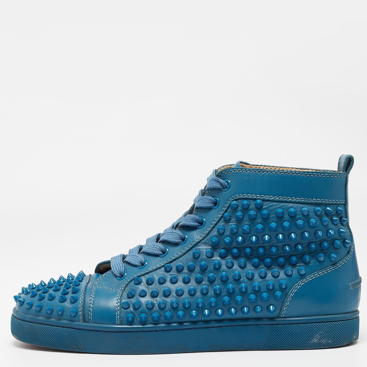 Light Blue Christian Louboutin With Spikes Christian Louboutin
