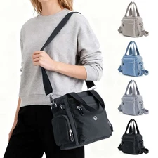 Womens Ladies Messenger Cross Body Handbag Shoulder Bag Large Purse Waterproof