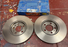 1992-2002 Vw Audi Vr6 Oem Ate Vented Front Brake Discs Golf Jetta Passat Vento..