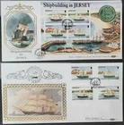 z(JER-230)JERSEY 1992 FDC Shipbuilding in Jersey SET of 2 BENHAM covers