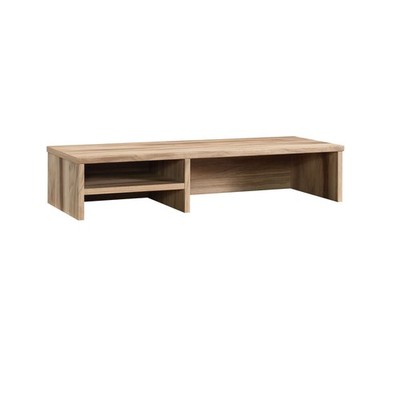 Two-layer bookshelf - brown, compartments for storing letters, sticky notes, etc