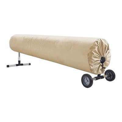Quick Dry Solardecke Schutzhülle für Poolrollen 210D Oxford für beige schwarz