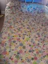 IKEA Single Duvet Set/ Pillowcases. Cotton. White/floral. Good Condition