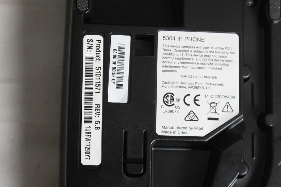 Lote de 10 teléfonos IP de oficina Mitel 5304 51011571 con teléfonos Foto 4 de 4