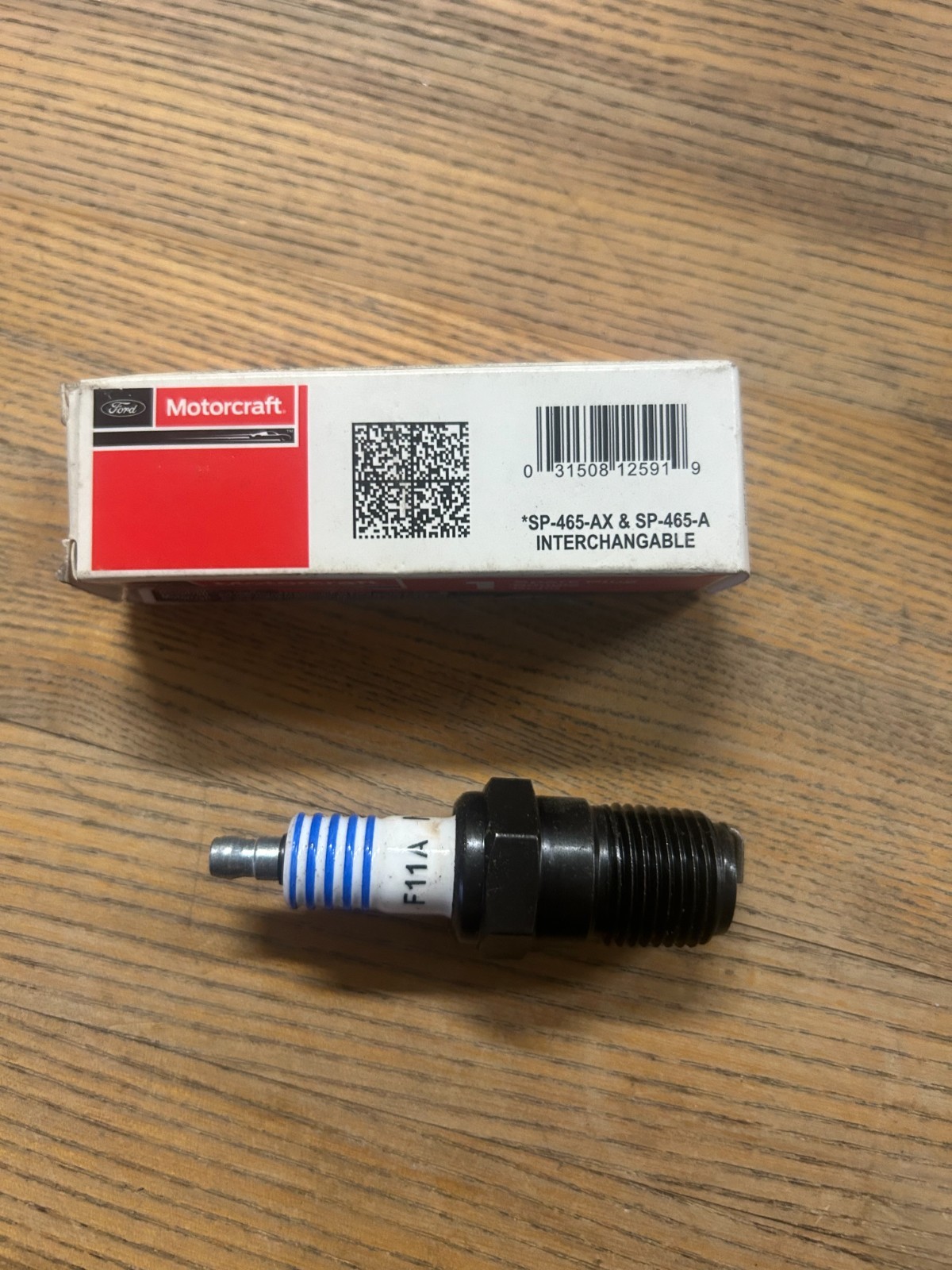 LOT OF 6 Motorcraft Spark Plugs SP-465 Ford Model A AA B BB 3.3L I4 1928-33