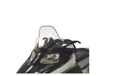 Powermadd Cobra Windshield - Tall - 16.5in. - Clear with Black Graphics 12930