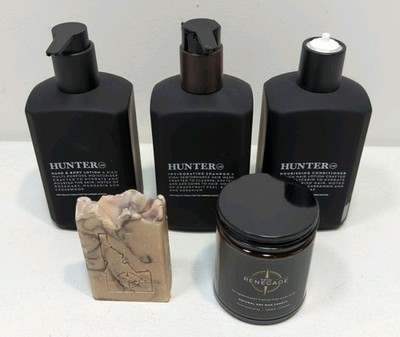 Hotel Renegade Candle Soap Body Lotion Shampoo Conditioner Hunter Lab
