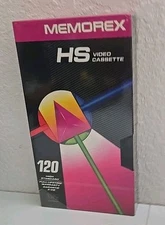 MEMOREX 120 HS 6 HOUR HIGH STANDARD  video cassette VHS TAPES 3 PK NEW