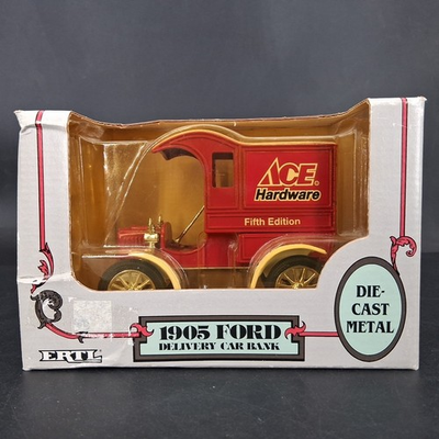 #ad #ad ERTL 1913 Ford Model T Ace Hardware 1:25 Scale Diecast Metal Bank Original Box $14.99